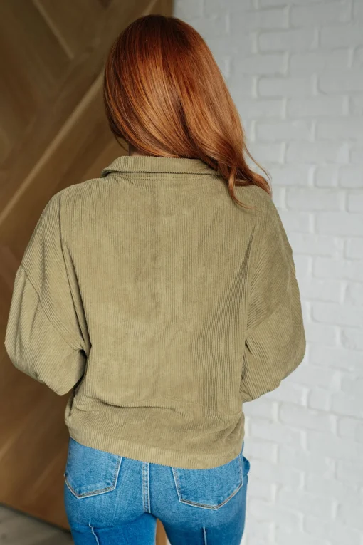 Primrose Corduroy Jacket in Olive
