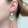 Rainbow Stars Dangle Earrings