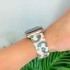 Rainbows & Gold Printed Silicone Smart Watch Band