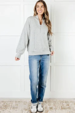 Rogue Runner Half Zip Jacket in Heather Grey