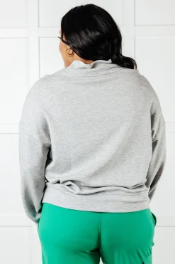 Rogue Runner Half Zip Jacket in Heather Grey