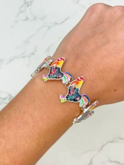 Rooster Printed Magnetic Bracelet