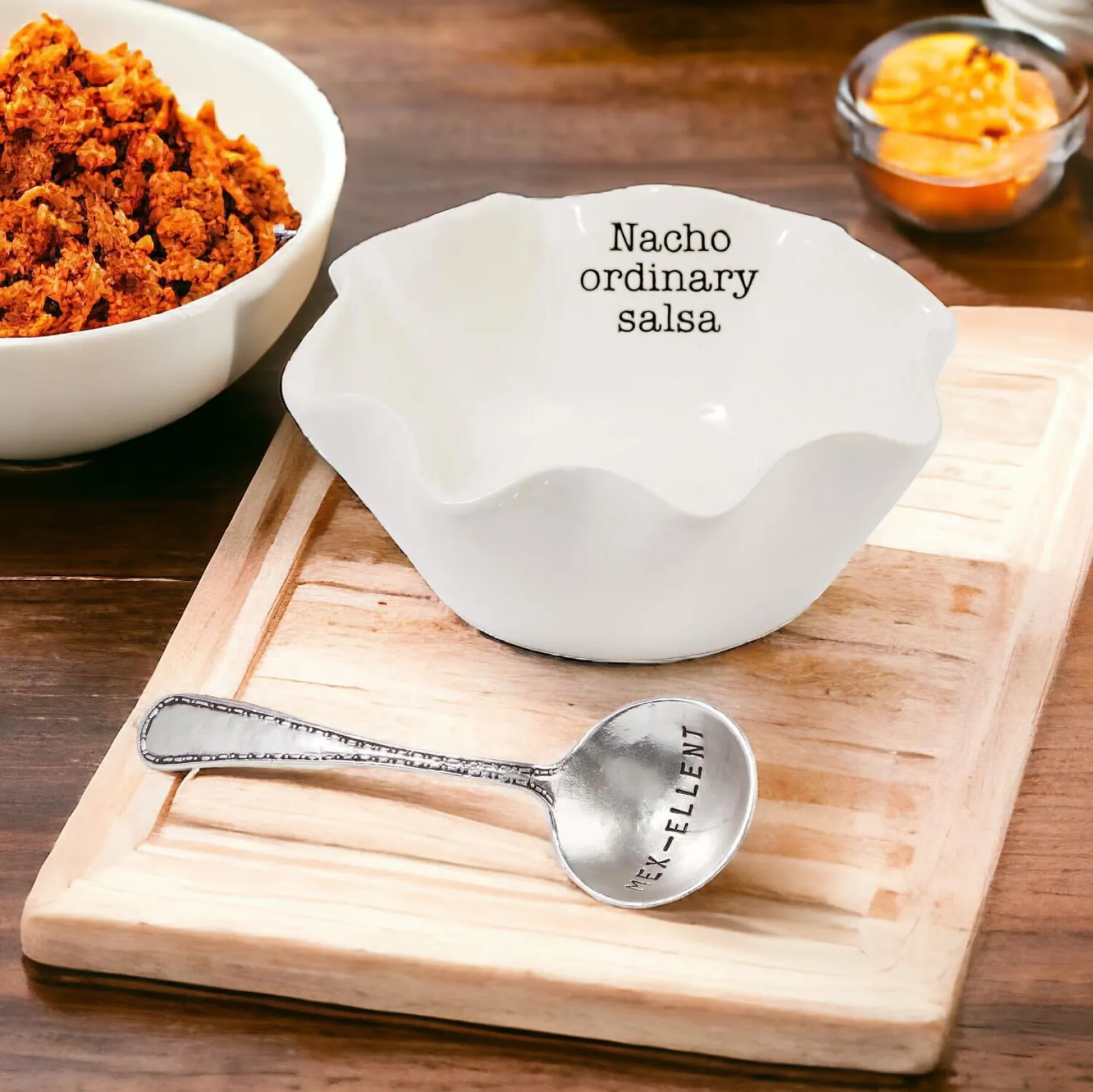 Salsa Dip Cup Set by Mud Pie