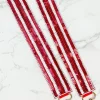 Sequin Purse Strap - Maroon & White