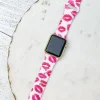 Smooches Printed Silicone Watch Band - S/M White