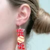 Softball 'Mom' Dangle Earrings