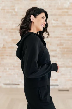 Sun or Shade Zip Up Jacket in Black