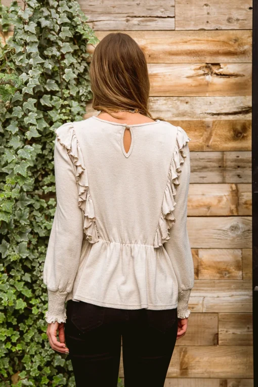 Sweet Confession Top In Seashell