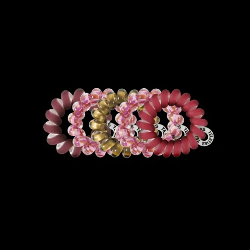 Teleties Hair Tie - Tiny Band Pack of 5 - Burgundy Bliss