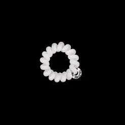 Teleties Hair Tie - Tiny Band Pack of 5 - Coconut White