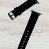 The Solid Sport Silicone Smart Watch Band - Black 42/44