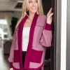 Two Hearts Jacket In Plum