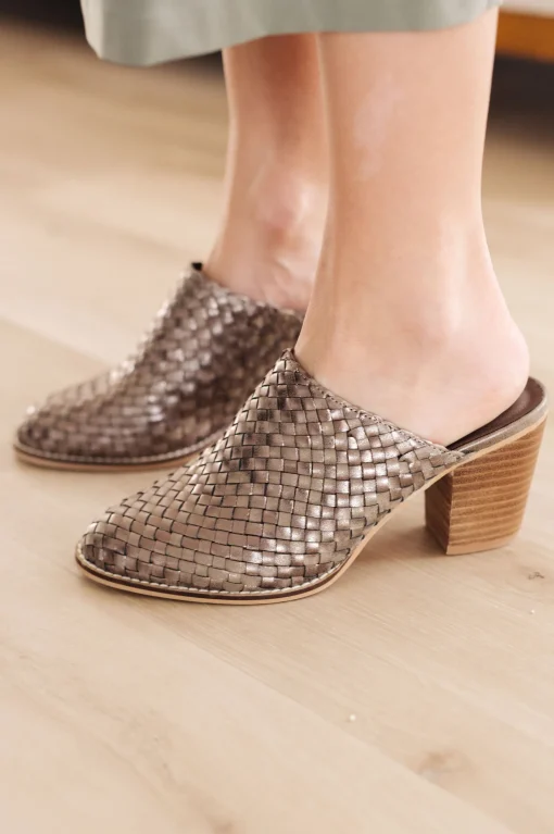 Walk With Me Woven Mules