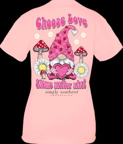 Youth 'Choose Love Gnome Matter What' Short Sleeve Tee by Simply Southern