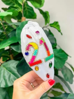 '21 Finally' Embellished Headband