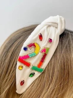 '21 Finally' Embellished Headband