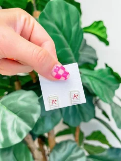 'A+' Teacher Signature Enamel Studs by Prep Obsessed