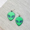 Acrylic Alien Dangle Earrings