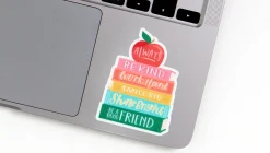 Affirmations Book Stack Decal Sticker