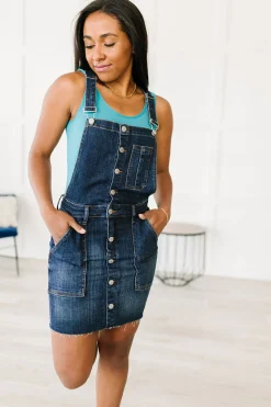 Agnes Denim Overall Dress by Judy Blue