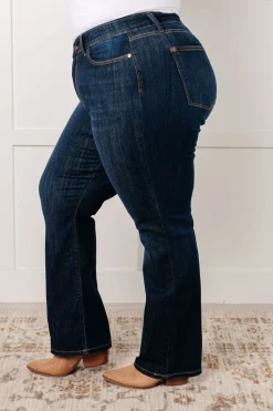 Alaina High Rise Classic Straight Jeans by Judy Blue