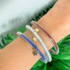 Americana Glittery Star Charm Jelly Bangle Set