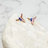 Americana Longhorn Signature Enamel Studs by Prep Obsessed