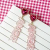 'Amor’ Acrylic Dangle Earrings