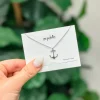 Anchor Pendant Necklace - Silver