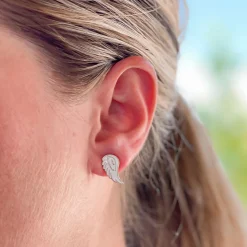 Angel Wings Signature Enamel Studs by Prep Obsessed