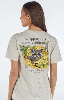 'Apparently I Have An Attitude' Short Sleeve Tee by Simply Southern