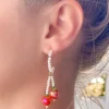 Apple Drop Earrings
