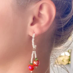 Apple Drop Earrings