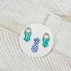 Aqua Swimsuit Signature Enamel Studs by Prep Obsessed