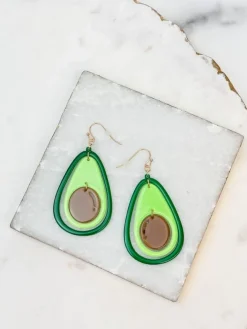 Avocado Dangle Earrings