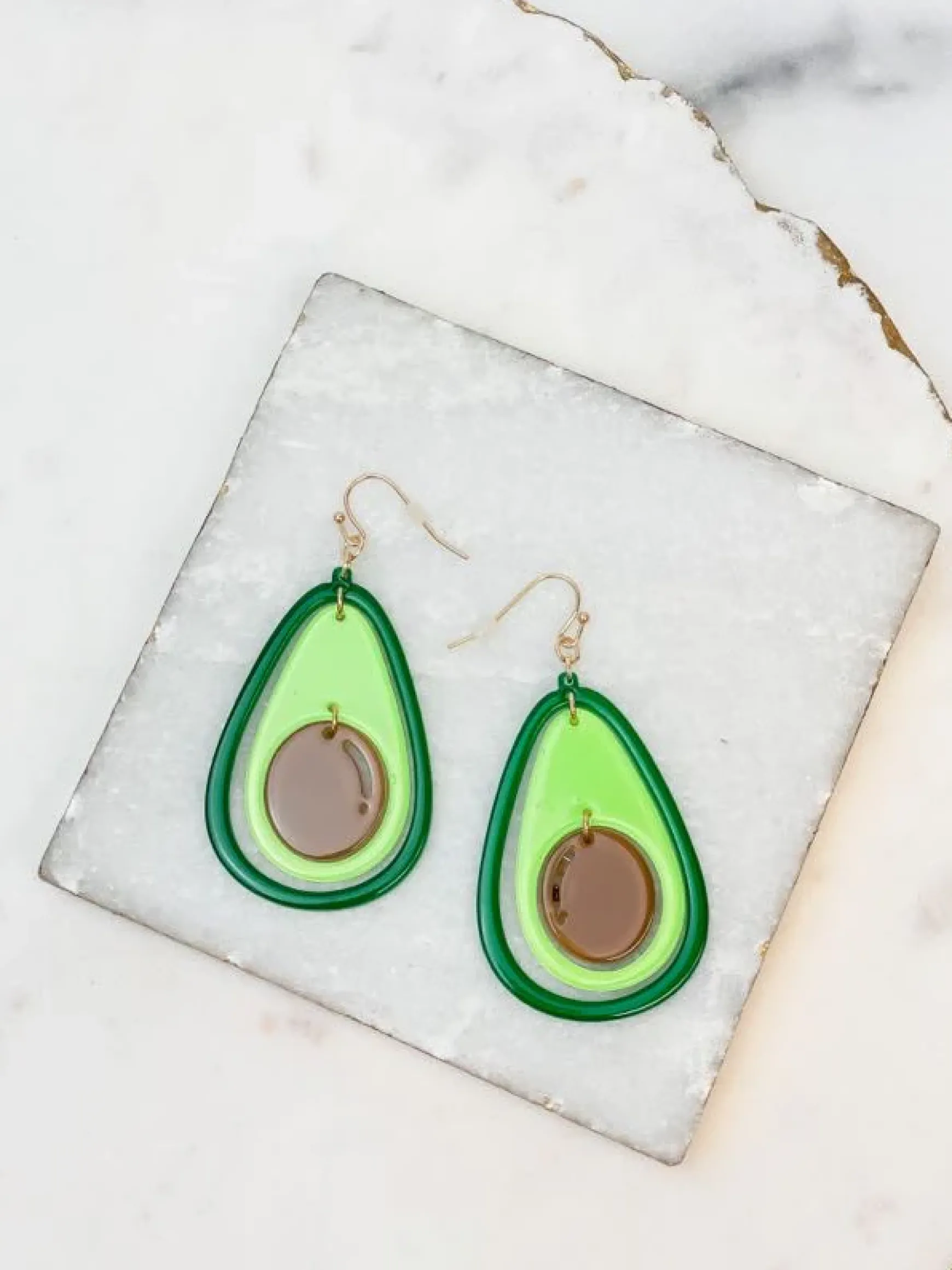 Avocado Dangle Earrings