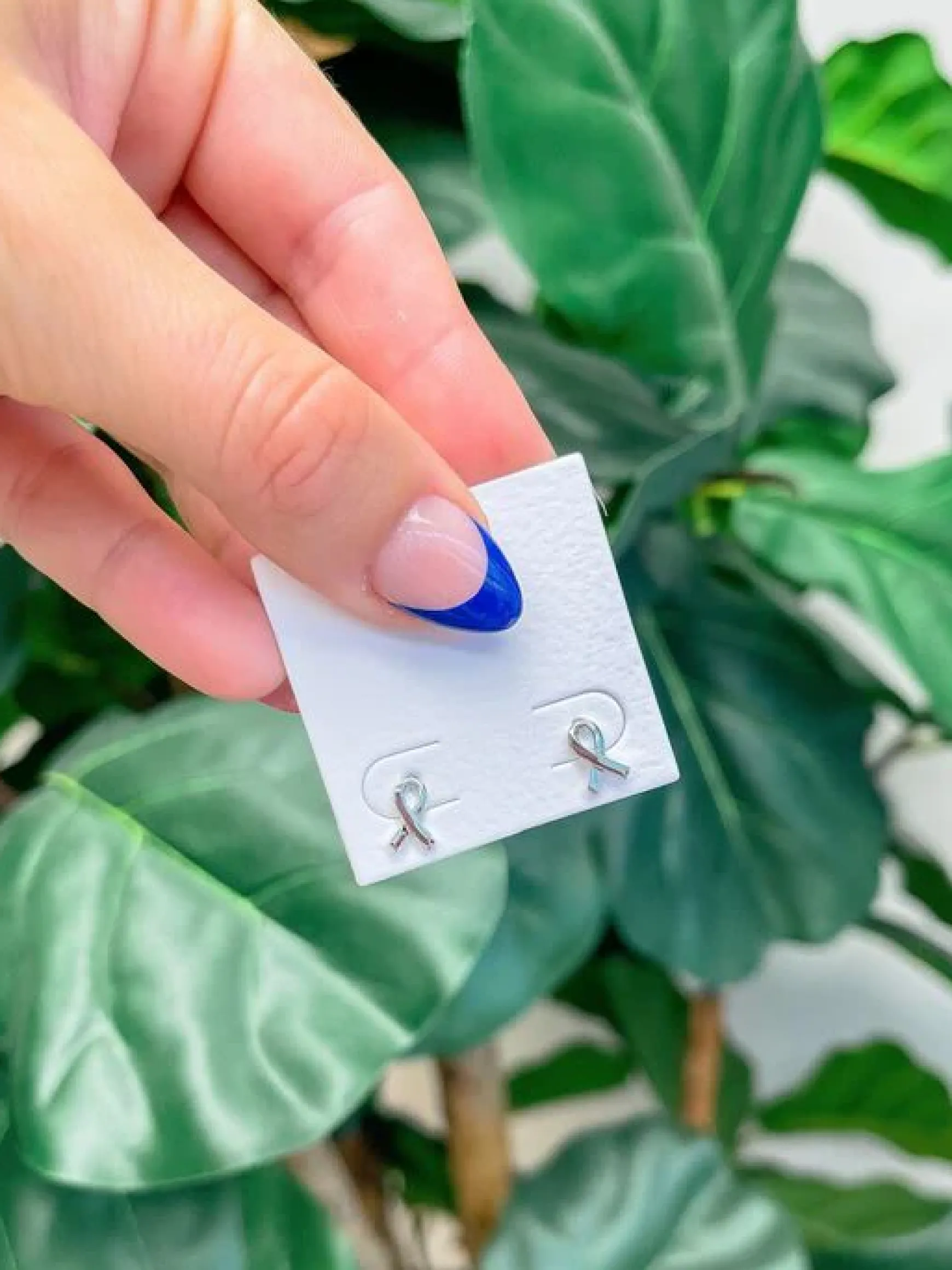 Awareness Ribbon Stud Earrings