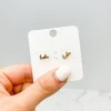 'Babe' Stud Earrings - Gold