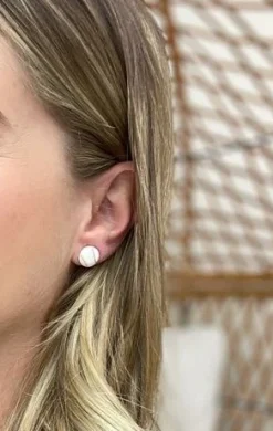 Baseball Signature Enamel Studs by Prep Obsessed