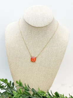 Basketball Printed Pendant Necklace