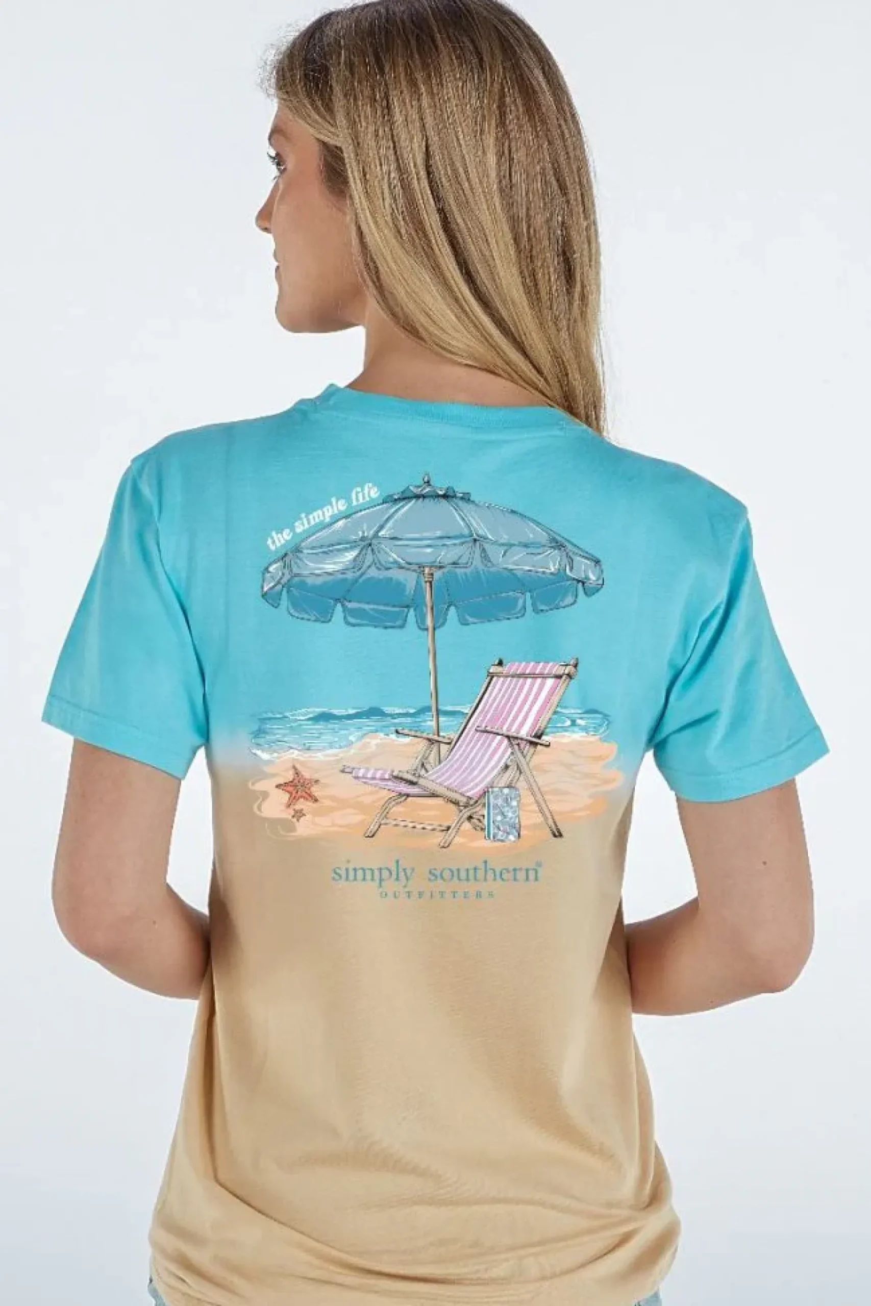 Beach Chair Short Sleeve Tie Dye Tee by Simply Southern