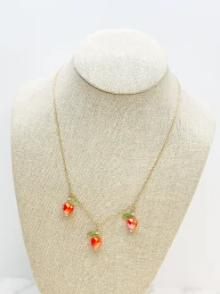 Beaded Apple Necklace