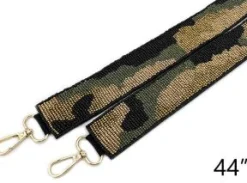 Beaded Purse Strap - Camouflage