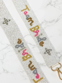 Beaded Purse Strap - 'Team Bride'