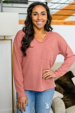 Behind The Scenes Waffle Knit Top