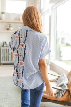 Best Of Both Worlds Button Down Top