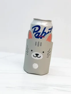 Beverage Buddy Drink Sleeve - Gray Tabby