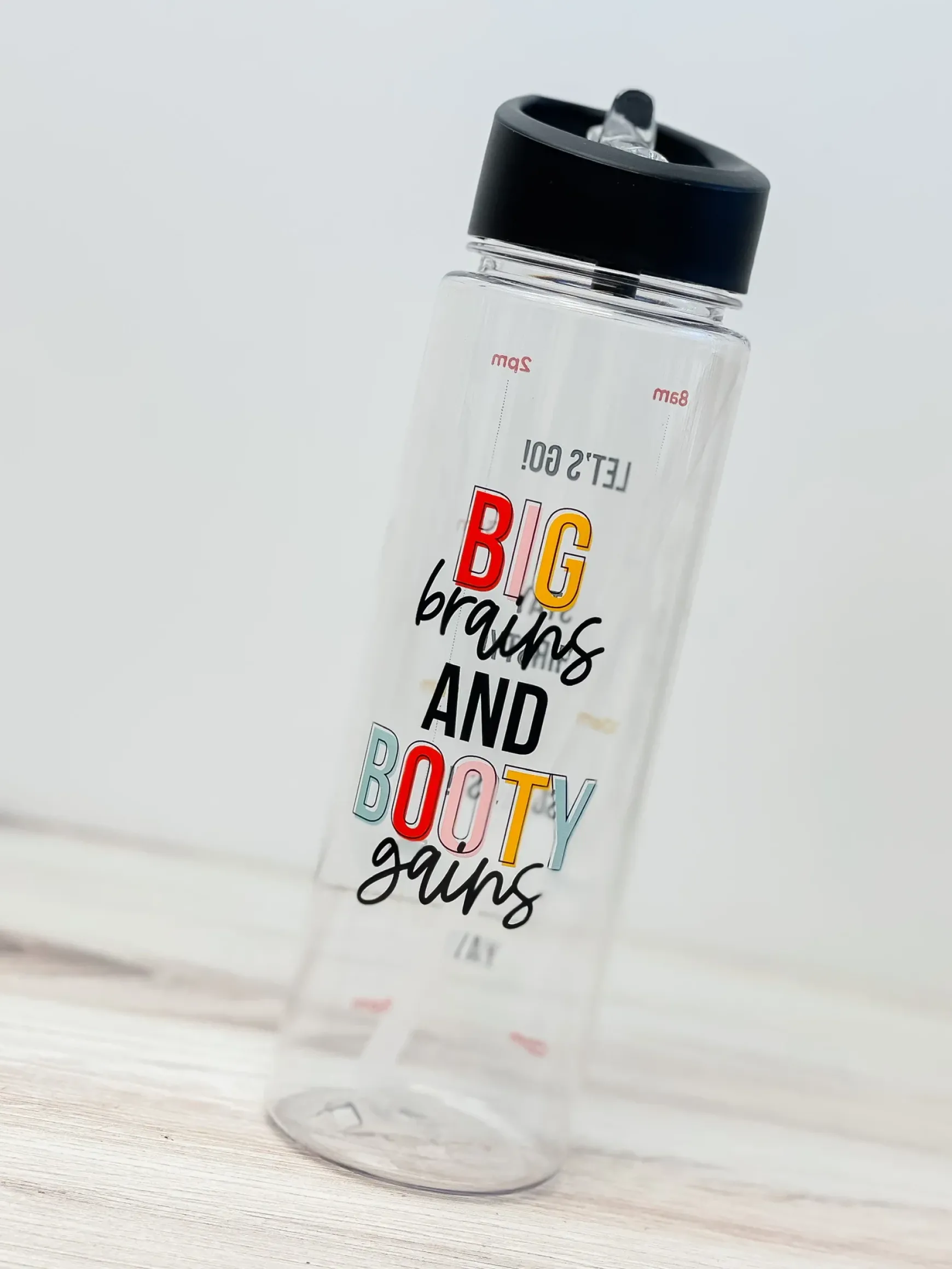 'Big Brains And Booty Gains' Tritan Water Bottle