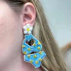 Bikini Beaded Dangle Earrings