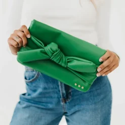 Billy Bow Clutch Crossbody Bag by Pretty Simple